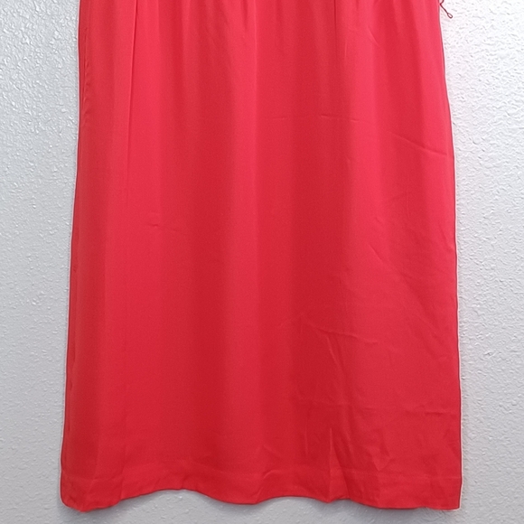 Gerald Darel 100% Silk Colorful Cinched Waist Above The Knee Dress - Picture 5 of 16